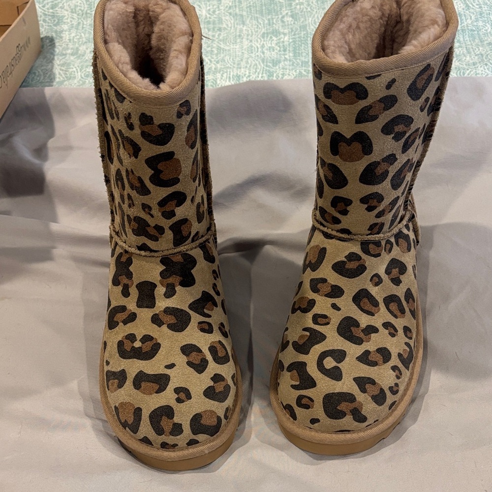 UGG Leopard Print Winter Boots